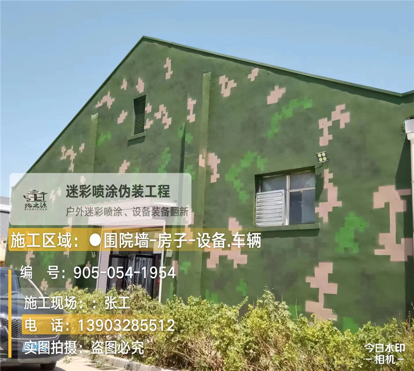 保定外墙数码迷彩漆施工报价清单（100㎡标准墙面测算）